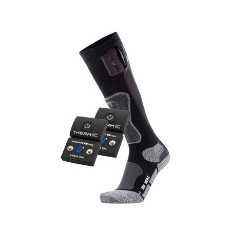 Therm-ic Powersock Set Uni S-1400B Unisex ski socks Black 45/47