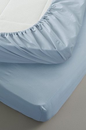 Jotex - Percale Mini Faconsyet Lagen - Økologisk Støvblå - ZACK - Køb Lagener hos Jotex