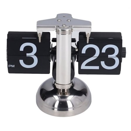 HURRISE Flip Down Clock Flip Desk Clock, Retro Digital Flip Down Clock, batteridriven klocka, Pendelljusklocka