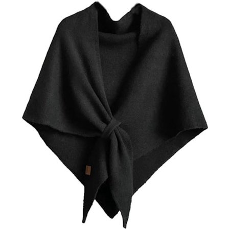 Dame Tørklæde - Strikket Dame Tørklæde - Ensfarvet Multifunktionelt Halstørklæde