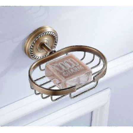 Badrumstillbehör i Massiv Mässing - Korg, Toalettpappershållare, Handdukstång - Badrumstillbehör db