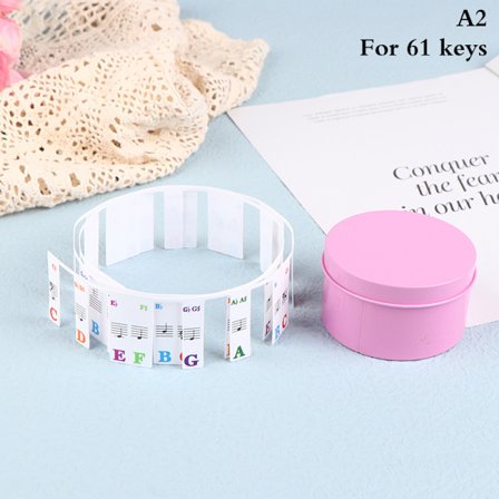 61 tangenter Avtagbart piano för KEY Labels Piano Keyboard Stickers A1
