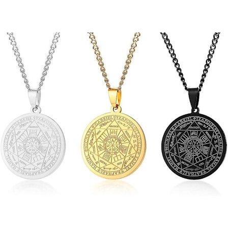 Magic Seals Amuletter Spiritual Lucky Smycken Pendent Smycken Seven Seals Of The Archangels,vuxen,kvinna