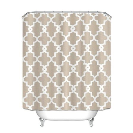 Marockansk grå duschdraperi badrumstillbehör 180 x 180 cm