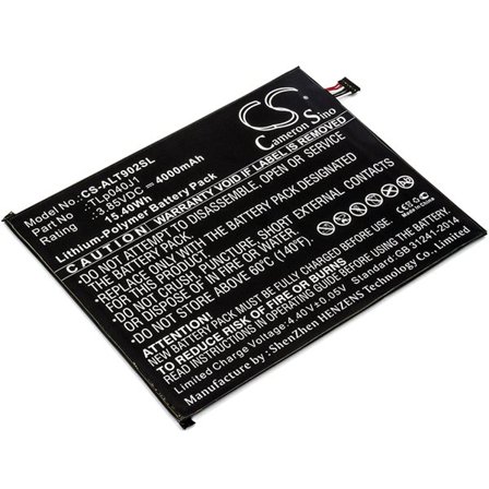 Batteri till Tablett för Alcatel A30 Tablet, A30 Tablet 4G LTE, 9024W m.fl.