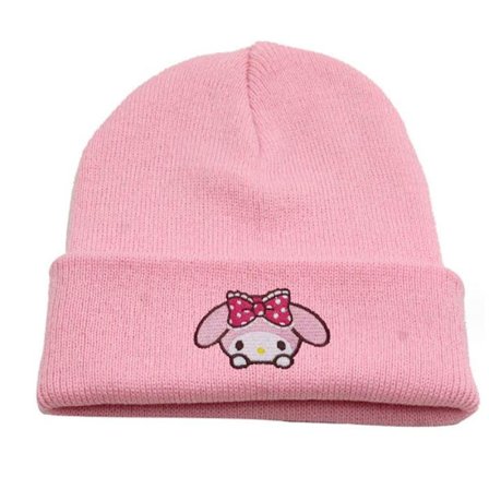 Dam Sanrio Cinnamoroll My Melody Kuromi Cartoon Beanie Hatt Vinter Stickad Mössa