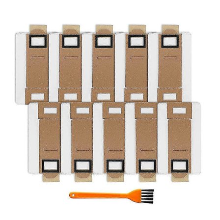 10-pack dammsugarpåsar ersättning för Roborock S7 T7s T7s Plus dammpåse