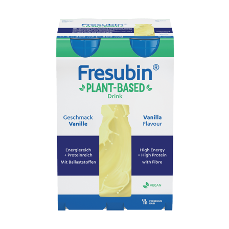Fresubin Plant-Based Drink Næringsdrikk, Vanilje, 4x200 ml