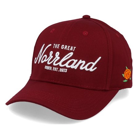 SQRTN - Rouge adjustable Casquette - Great Norrland Hooked Maroon Adjustable @ Hatstore