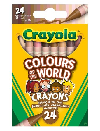 Crayola Colours Of The World Crayons 24 Pcs Patterned Crayola