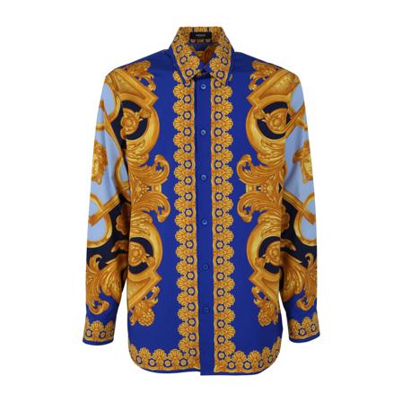 Versace Casual Shirts blå, Herr, Herr, Storlek: L