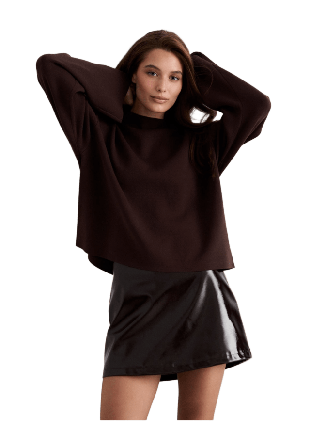 aim'n Faux Leather Skirt Kjolar Dam Brun 38