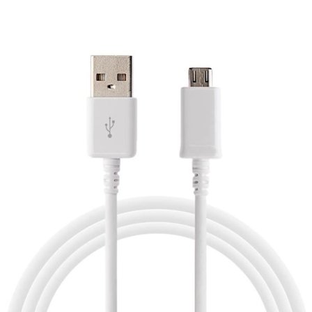 Kabel för Samsung Galaxy Tab A 8.0 2019 - Micro usb laddkabel Vit 1 Meter Phonillico