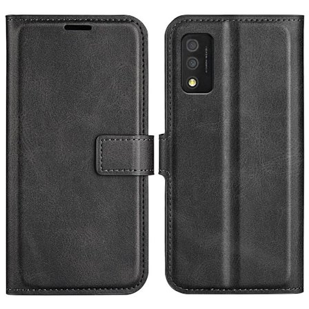 Hållbart konstläder TCL 30 T fodral med plånbok - Svart