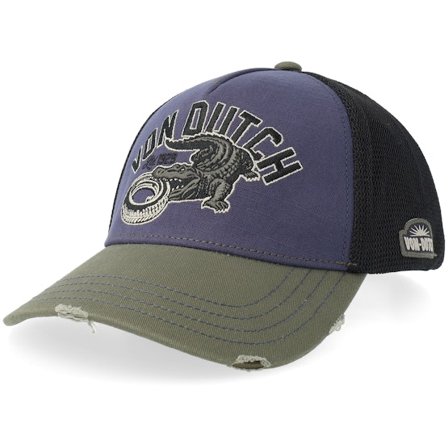 Von Dutch - Violett trucker Cap - Wild Crocodile Blue/Grey A-frame Trucker @ Hatstore