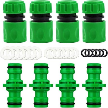 8-pakning hageslangekobling, egnet for 1/2 tomme (15 mm) slangeende hurtigkobling og reparasjon