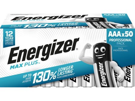 ENERGIZER Batteri Max Plus AAA 50/fp - Lyreco - Kontorsmaskiner - Batterier - AAA