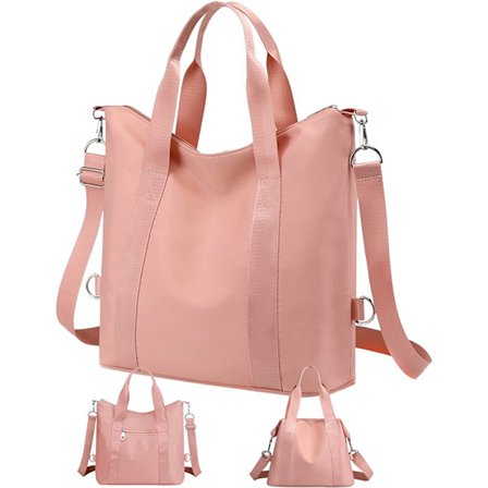 Damenhåndveske, 13,4 tommer A4 vannresistent 2-i-1 Tote Bag