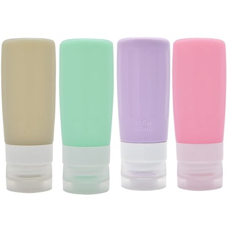 Reiseflasker, silikon, bærbare reisebeholdere, for reise, camping