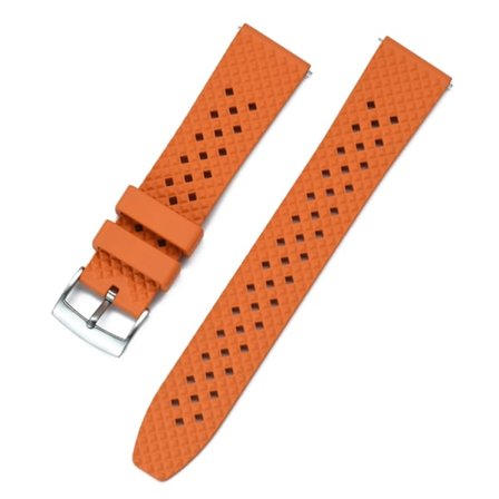 Honeycomb klockarmband av orange FKM gummi