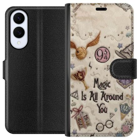 Kompatibel Tegnebogsetui til Samsung Samsung Galaxy S25 Edge Broderet magisk illustration med symboler, citater og eventyrinspireret fantasi der skabe