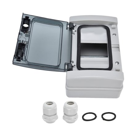 IP65 Vattentät Kopplingsdosa 4-vägs DIN-skena Transparent Skyddsfodral