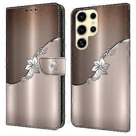 Samsung Galaxy S25 Ultra Deksel Magnetisk Lås 3D Mønster Lær Lommebok Deksel (Stil N)[YDE]