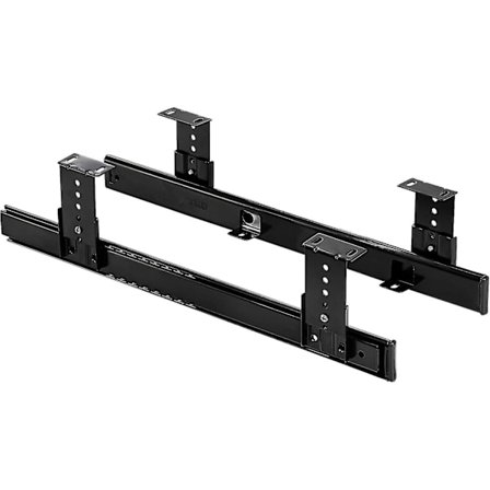 Fuld udtræk teleskopskinner til montering under bord - Justerbar styreskinne til tastatur skuffe - Tastatur bakke - Tastatur under skrivebord