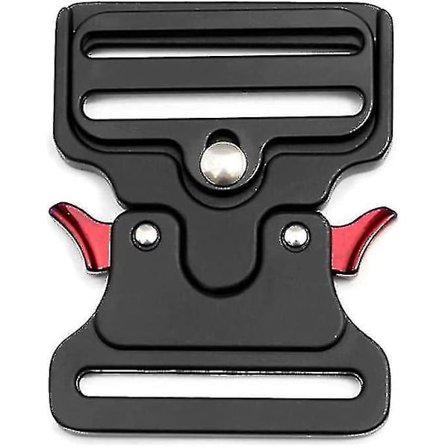 Metal Formet Taktisk Spænde Til Hundekrave, Tasker, Bagage, Bælte, Tøj (sort, 50mm Bredde)