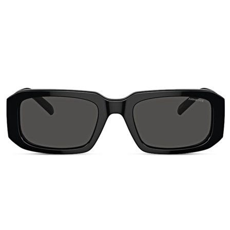 Zwarte zeshoekige zonnebril met dikke rand | Arnette 0AN4318 voor mannen - Vierkante zonnebrillen