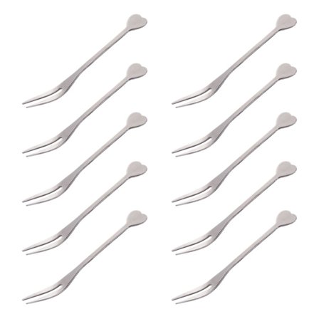 24 kpl Mini salaattihedelmähaarukat Ruostumaton teräs Jälkiruokahaarukat