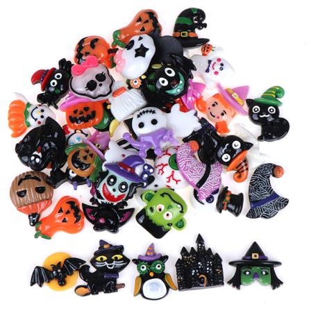 10st Mix Diy Halloween-serien Hartsberlocker Spökpumpa