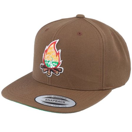 Wild Spirit - Brun snapback Keps - Mountain Camp Fire Tan Snapback @ Hatstore