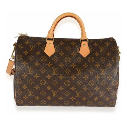 Louis Vuitton Vintage, Pre-owned Speedy 35 Monogram Handbag Bruin, Dames, Maat:ONE Size