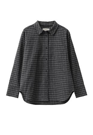 A Part Of The Art Bold Shirt Soft Wool Skjortor Dam Svart M