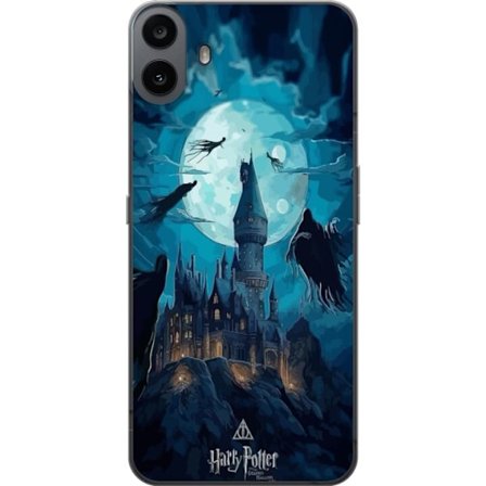 Yhteensopiva Puhelinkuori Nothing Nothing CMF Phone 1 Maaginen fantasiakuvaus, jossa linna kuunvalossa ja leijuvat olentot, pimeä satuilmapiiri noita