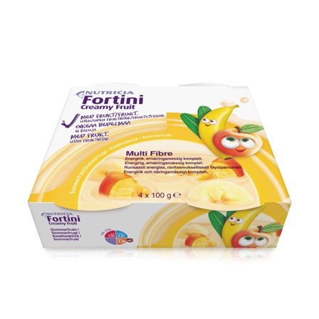 Fortini Creamy Fruit næringstilskudd fruktkrem sommerfrukt 4x100 g