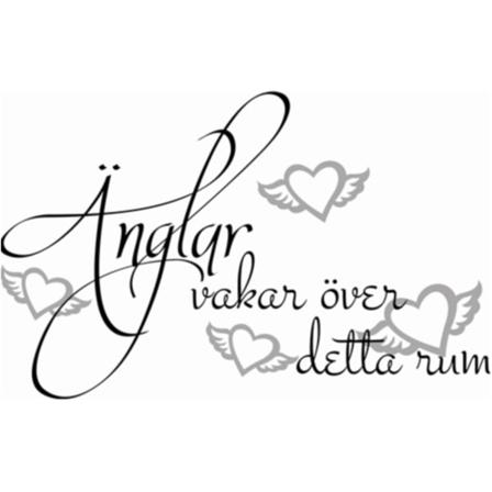 Änglar Vakar Väggord Väggtext