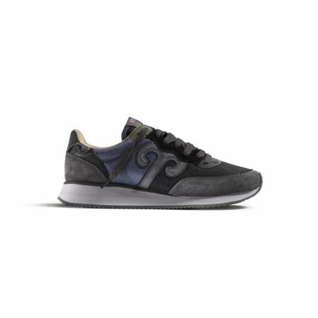 Wushu Ruyi, Sneakers Master Ms 172-Black/Gray/Mistletoe Zwart, Heren, Maat:42 EU,rubber