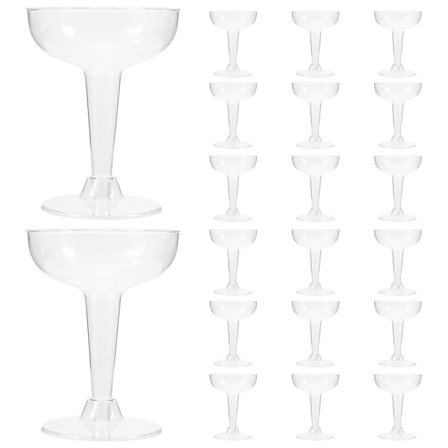 20 st engångschampagneglas i klar plast för cocktails och desserter Som Visat 11,2X8,5cm
