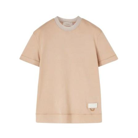 Agnona, T-Shirts Beige, Dames, Maat:XS