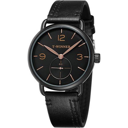 Herr Militär Läderrem Mekanisk Handuppdrag Analog Antik Armbandsur