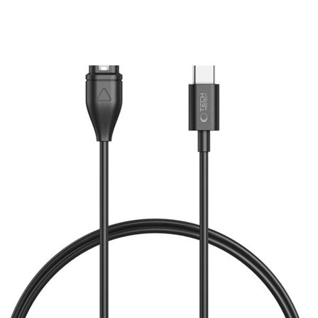 Tech-Protect MC04 UltraBoost USB-C-kabel til Garmin-ur 1m - Sort