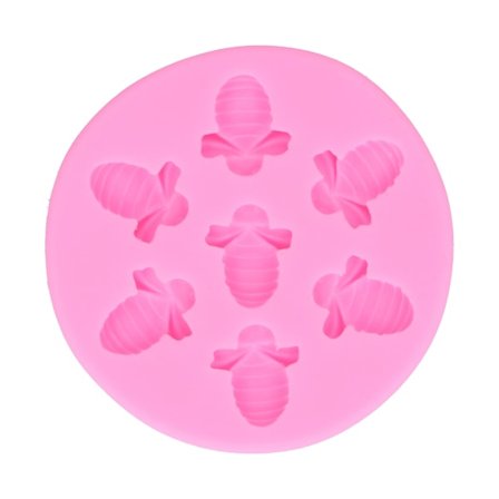 Bi-formet silikone kageform - Fødevaregodkendt, kagedekoration DIY bageværktøj (Pink)