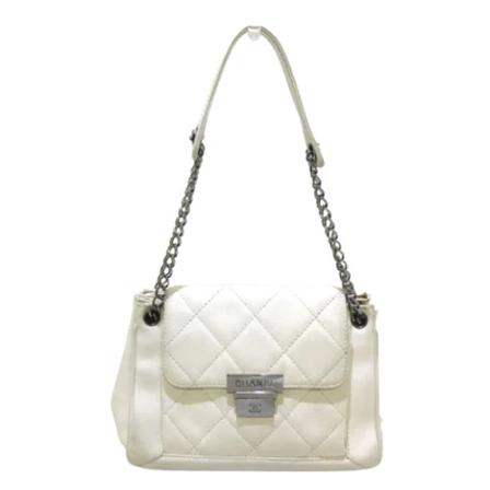 Chanel Vintage Pre-owned Shoulder Väska beige, Dam Vintage Väskor, Dam, Storlek: ONE SIZE
