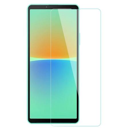 AMORUS skærmbeskytter af hærdet glas med buet kant til Sony Xperia 10 IV Transparent