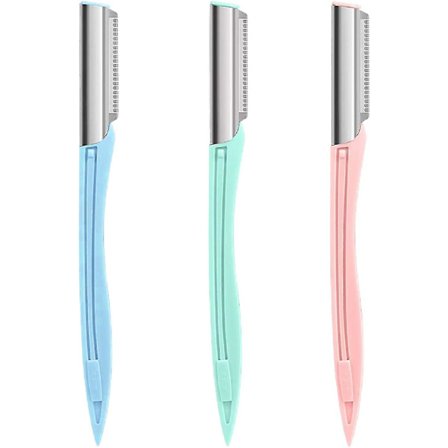 Øjenbryn Razor Ansigtsrazor Til Kvinder Ansigt Med Dæksel, Hårtrimmer Ansigtsrazor, Multifunktionel Hårfjernelse Øjenbryn Formeringsværktøj3farve)(