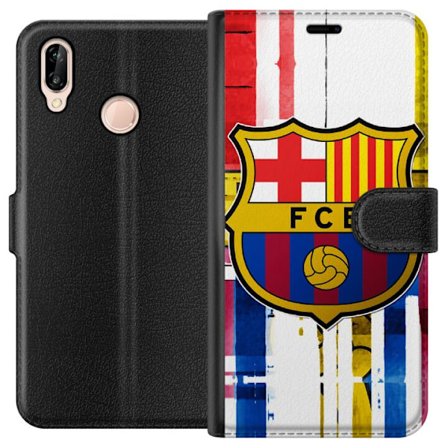Kompatibelt Plånboksfodral till Huawei Huawei P20 lite FC Barcelona