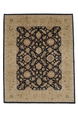 243X304 Tapis Tabriz Royal D'orient Marron/Noir (Laine, Inde) Carpetvista