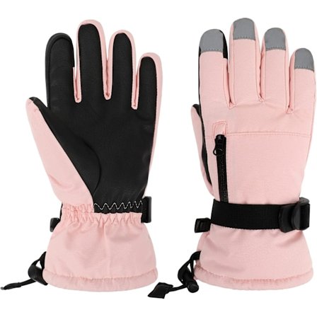 cykelhandsker - cykelhandsker kvinder - skihandsker - vindtætte, vandtætte og varme vinterhandsker til kvinder - velegnet til koldt vejr - touch